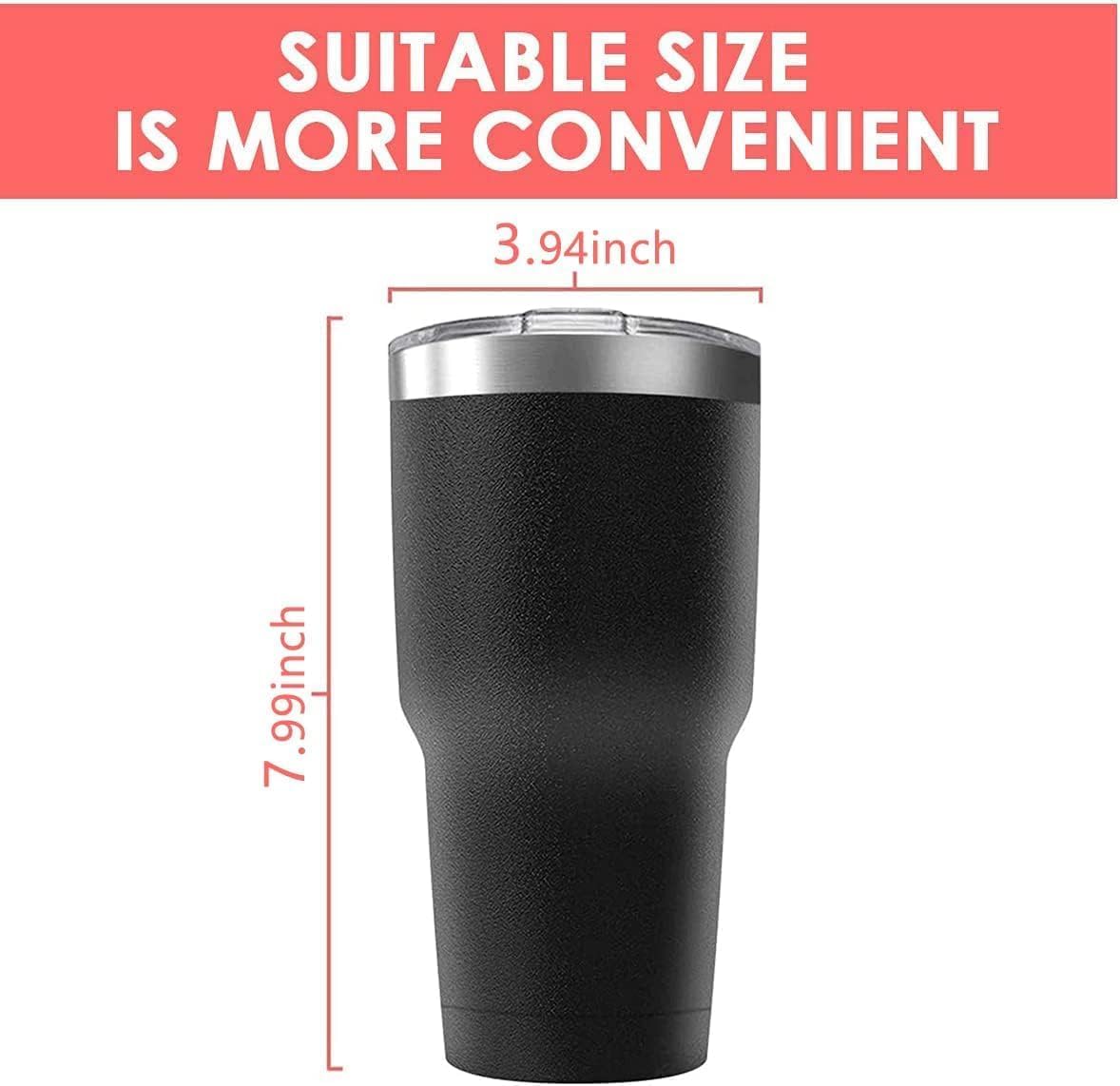 Deitybless 30oz Stainless Steel Travel Mug with Lid, 25 Pack Double Wall Vacuum Insulated Bulk Tumbler, Powder Coated Coffee Cup Suitable for Vehicle Cup Holders (White)