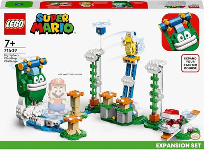 LEGO Super Mario Big Spike’s Cloudtop Challenge Expansion Set 71409 Collectible Toy for Kids with 3 Figures Including Boomerang Bro and Piranha Plant