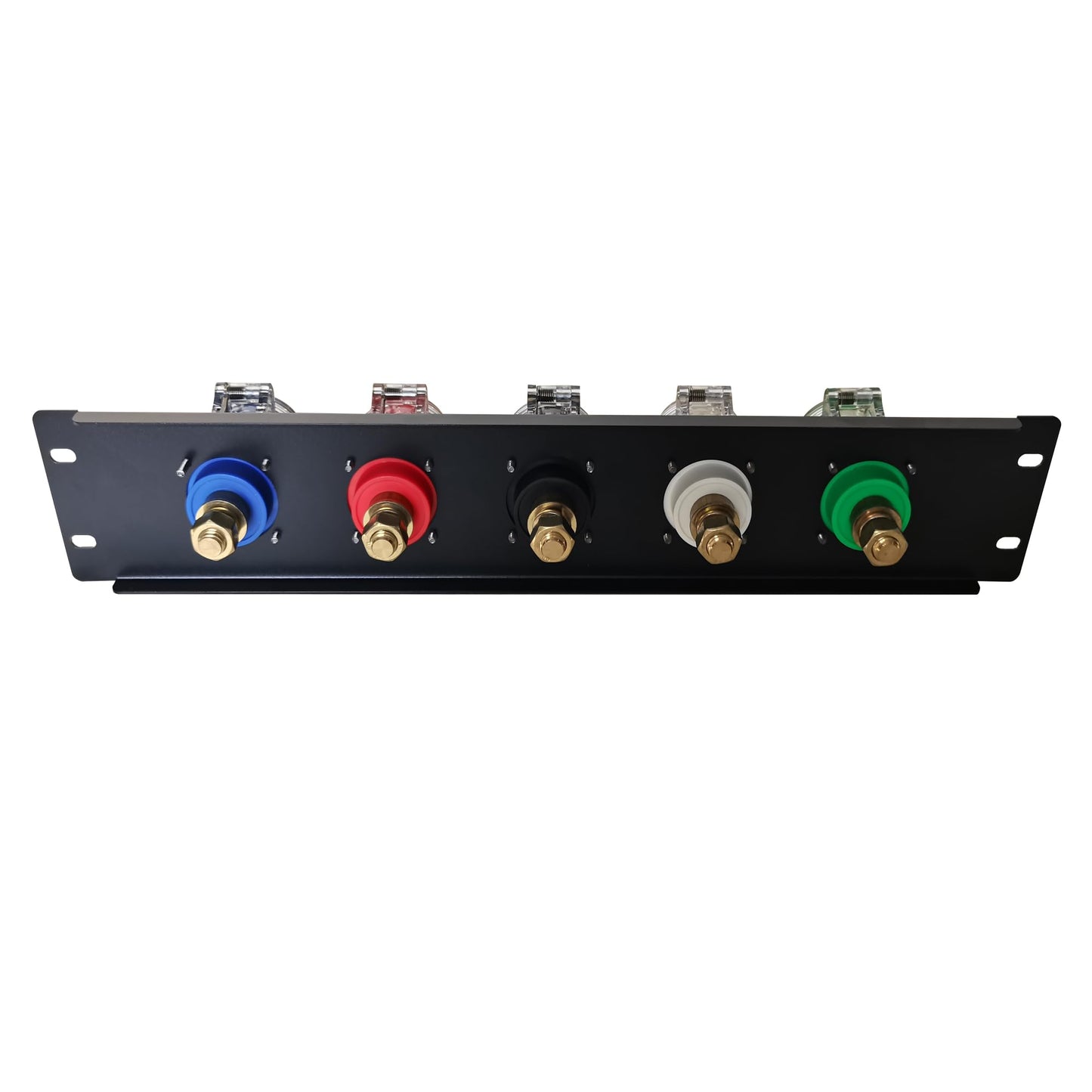JUNMAN 400A Camlock Input Panel 3 Phase 2U Rack Size with 400A Camlock Sockets and Connectors for Power Distro Distributor Box