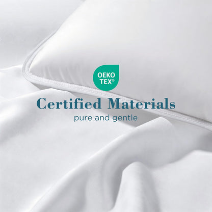 Viewstar King Size Bed Pillows - Set of 2 Soft Down Alternative for All Sleep Positions | White