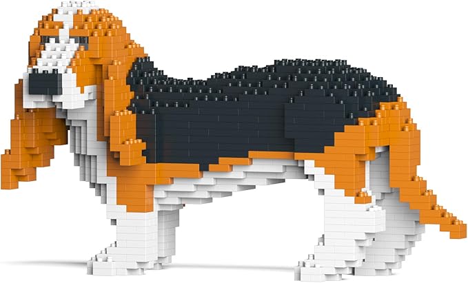 JEKCA Basset Hound 01S-M01 | Dog Plastic Building Blocks | Age 14+