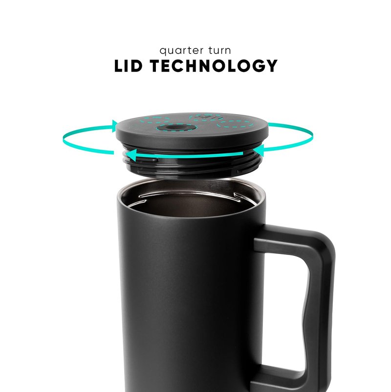 Simple Modern 40 oz Trek Tumbler with Handle and Straw Lid | Cup Holder Friendly Insulated Stainless Steel Travel Mug | Cream Leopard