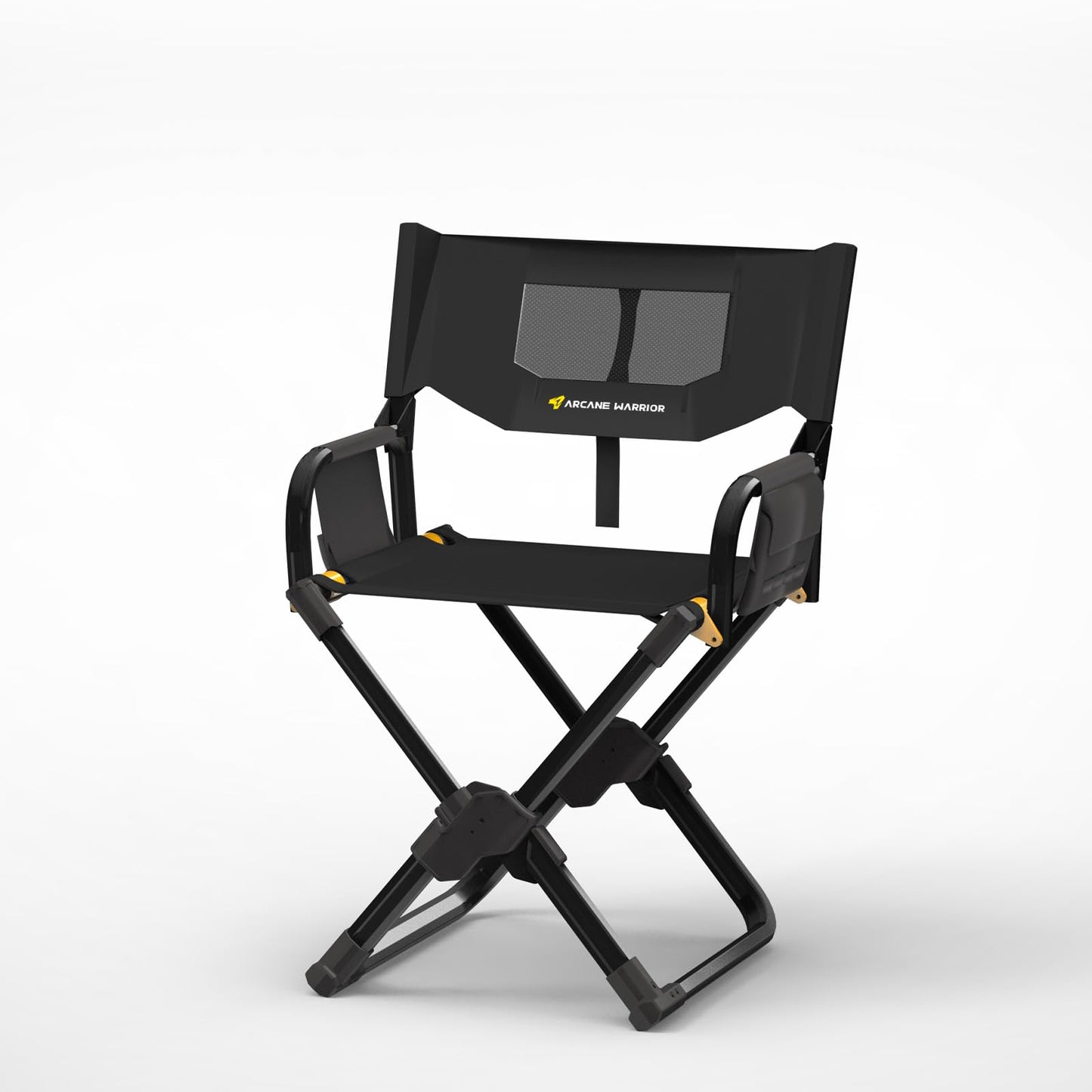 Portable Folding Fishing Chair, Lightweight Camping Chair with Tactical Storage Bag, Ergonomic Back Support, 242 lbs Capacity for Fishing, Camping, Hiking, Travel, and Home Office