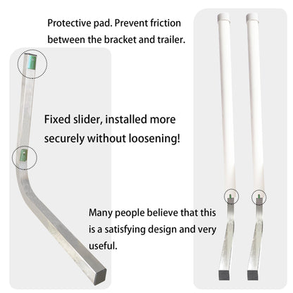 SUONE Boat Trailer Guides,2*UPVC Boat Trailer Guides Poles Kits,Ocean Specific 2*316L Stainless Steel Trailer Post Guide on Anti seawater Corrosion,for Boats, Trailers,Kayaks,Canoes,Ski Boats (40 in)