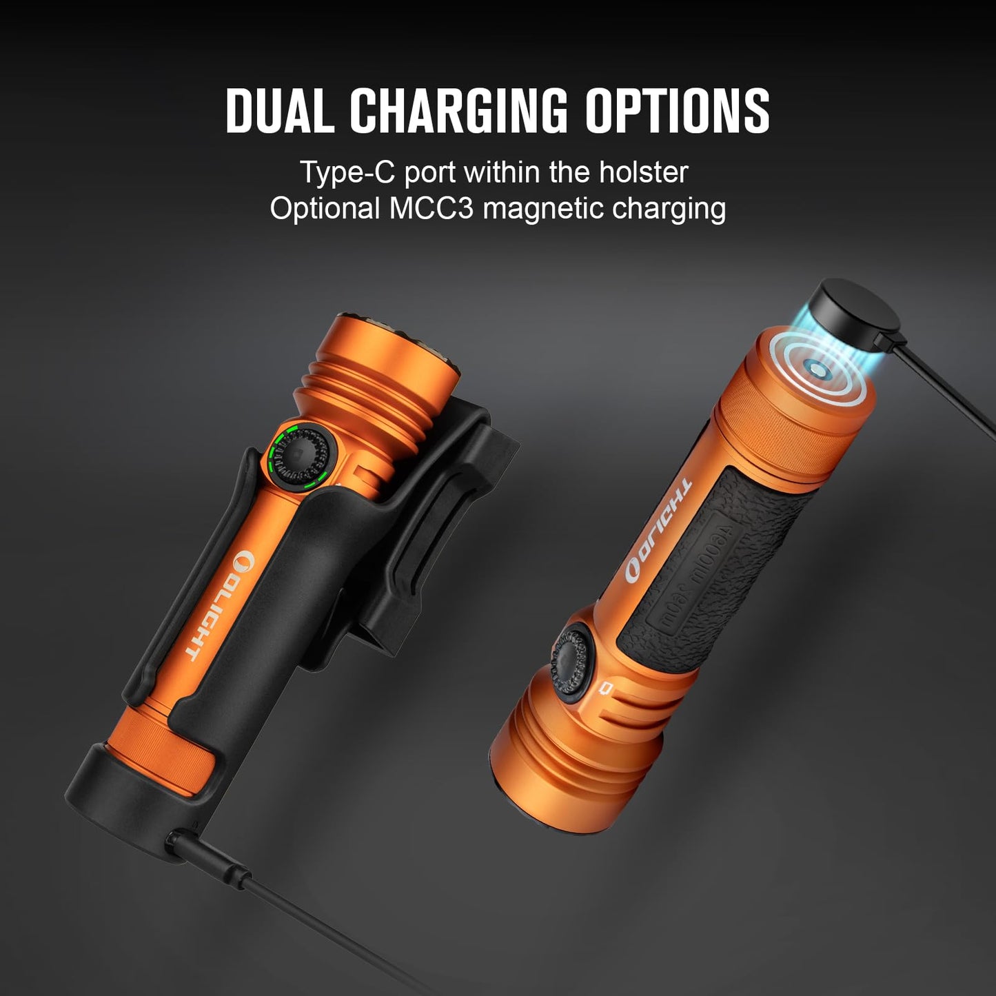OLIGHT Seeker 4 Pro Rechargeable Flashlights Bundle Perun 2 Mini Headlamp 1100 Lumens LED Head Flash Light