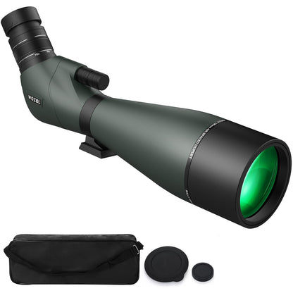 WOZEL 25-75x100 Spotting Scopes for Bird Watching - 45 Degree Angled BAK4 Prism High Definition Waterproof HD Spotter Scope for Bird Watching with Carrying Bag