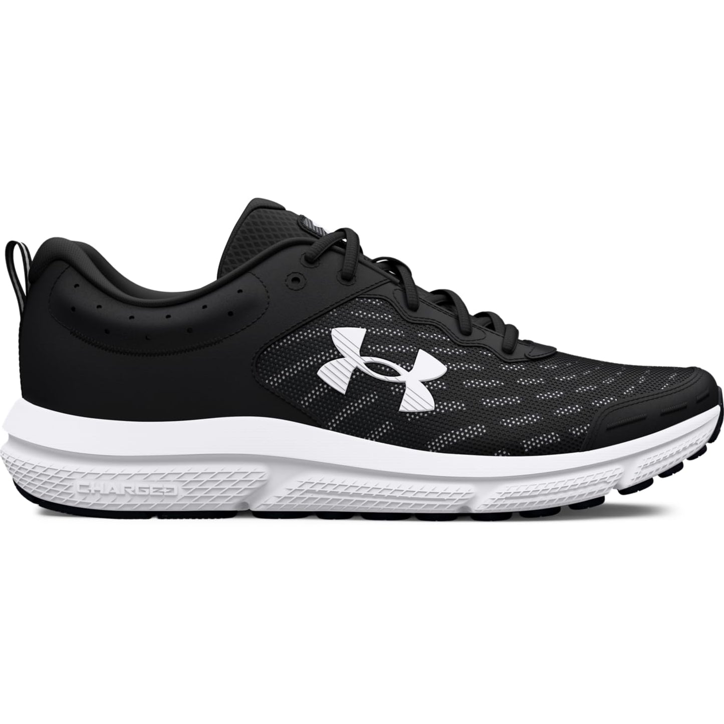 Under Armour Men's Charged Assert 10, (001) Black/Black/White, 11.5, US