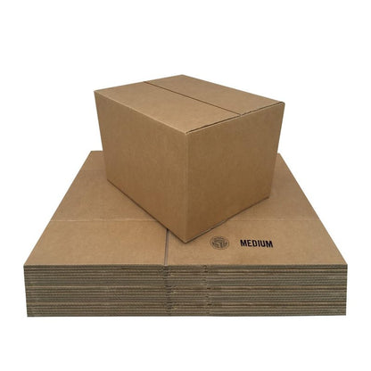 UBMOVE Medium Moving Boxes 18"L x 14"W x 12"H 20-Pack Corrugated Cardboard Box for Shipping, Mailing, Packing, Packaging and Storage