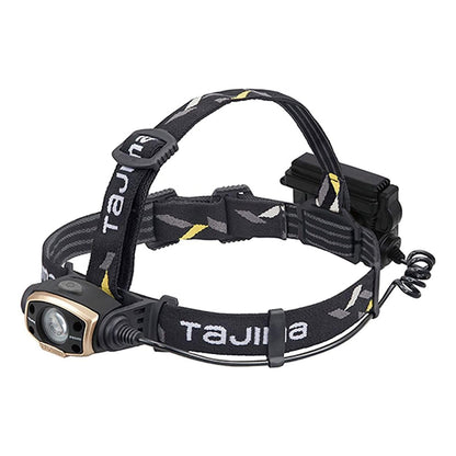 Tajima Grati-Lite Headlamp - Rechargeable LED Light with 500 Lumen Flood Beam and Separate Battery Compartment - LE-E502D-SP