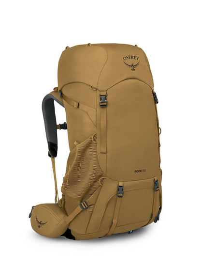 Osprey Rook 50L Men's Backpacking Backpack, Histosol Brown/Rhino Grey
