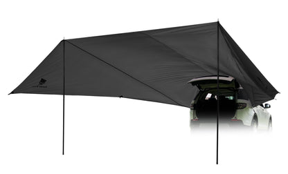 GEERTOP Large Camping Tarp Shelter SUV Tailgate Car Awning Canopy Waterproof Lightweight Outdoor Rear Vehicle Sun Shade for Van, MPV, Campers