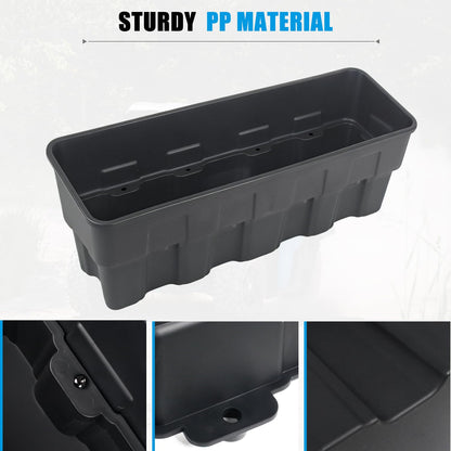 POYEACO Rear Underseat Storage Boxes Compatible with 2024-2026 Polaris XPEDITION XP 5/ ADV 5 Accessories, Under Seat Poly Combined Storage Bins Organizer Box 13L+13L (2PCS)