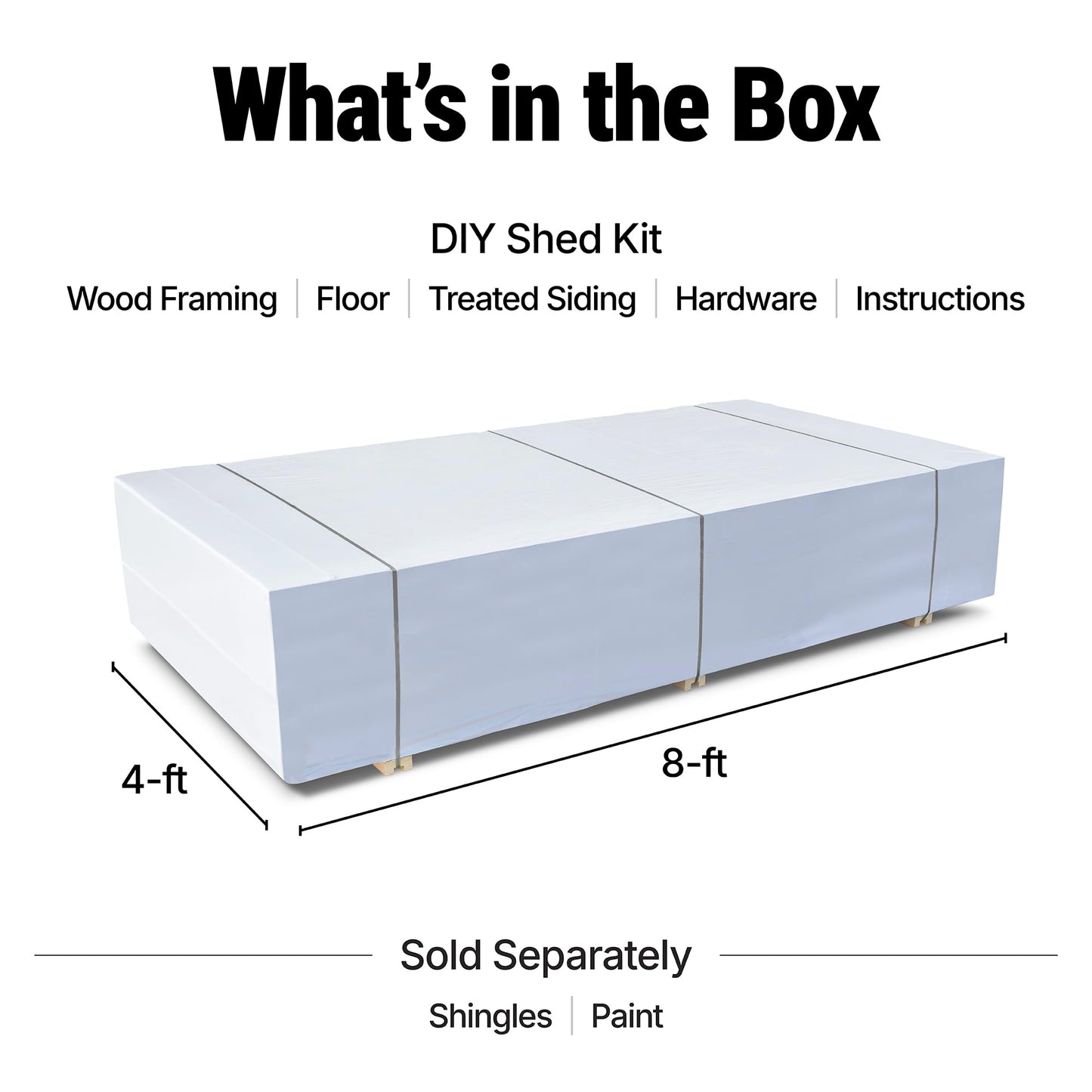 Handy Home Products Hudson 12x16 Do-it-Yourself Wooden Storage Shed with Floor Kit- Does not Include Paint or Roofing Shingles