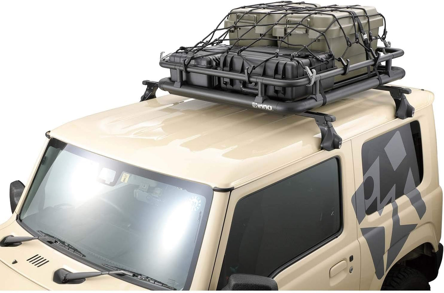 INNO IOP50 Rail Kit for INA510 Roof Deck, Black