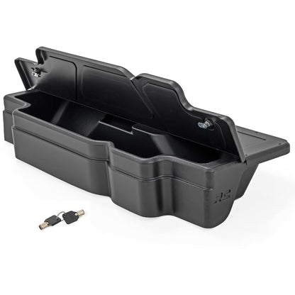 Rough Country Under Seat Storage for Ram 1500 Crew Cab (2019-2026) - Custom Rear Under Seat Organizer Tray with Lockable Lid