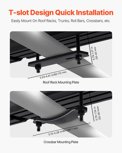 VEVOR Pressurized Water Tank,4 Gal,Lightweight Aluminum Metal,Multi-Dispensing Outdoor Roof Rack Water Tank with 2 Splash-Guard Panels,Versatile Nozzle with Pressurization Port,Fit for Trucks