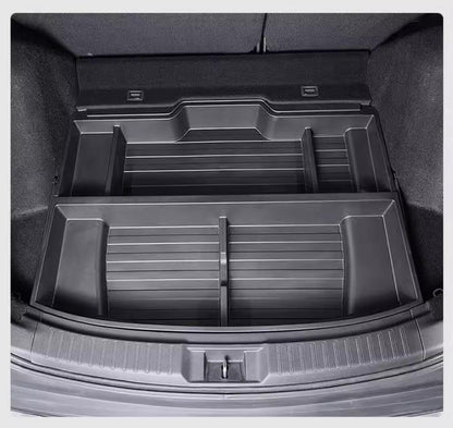 QXZcar Heavy-Duty Trunk Organizer for 2023-2025 Honda CR-V, Insert Cargo Rear Hatch Hidden Storage Box fits CRV EX EX-L LX Touring Accessories