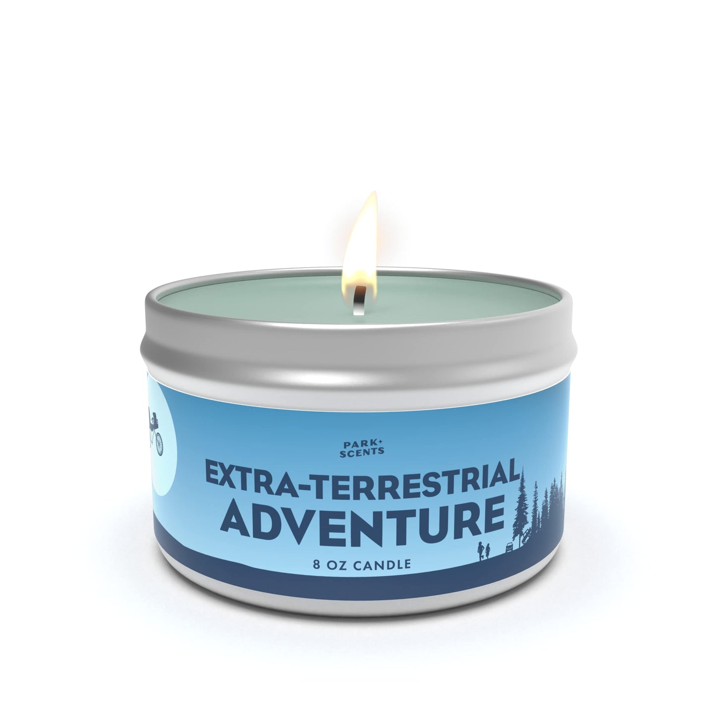 Park Scents ET Extra-Terrestrial Adventure Candle Soy, Handmade in The USA Accurate Smell Like The Scent of The Forest Queue at E.T. Ride Universal Studios Orlando E.T. Merchandise (8 oz. Tin)