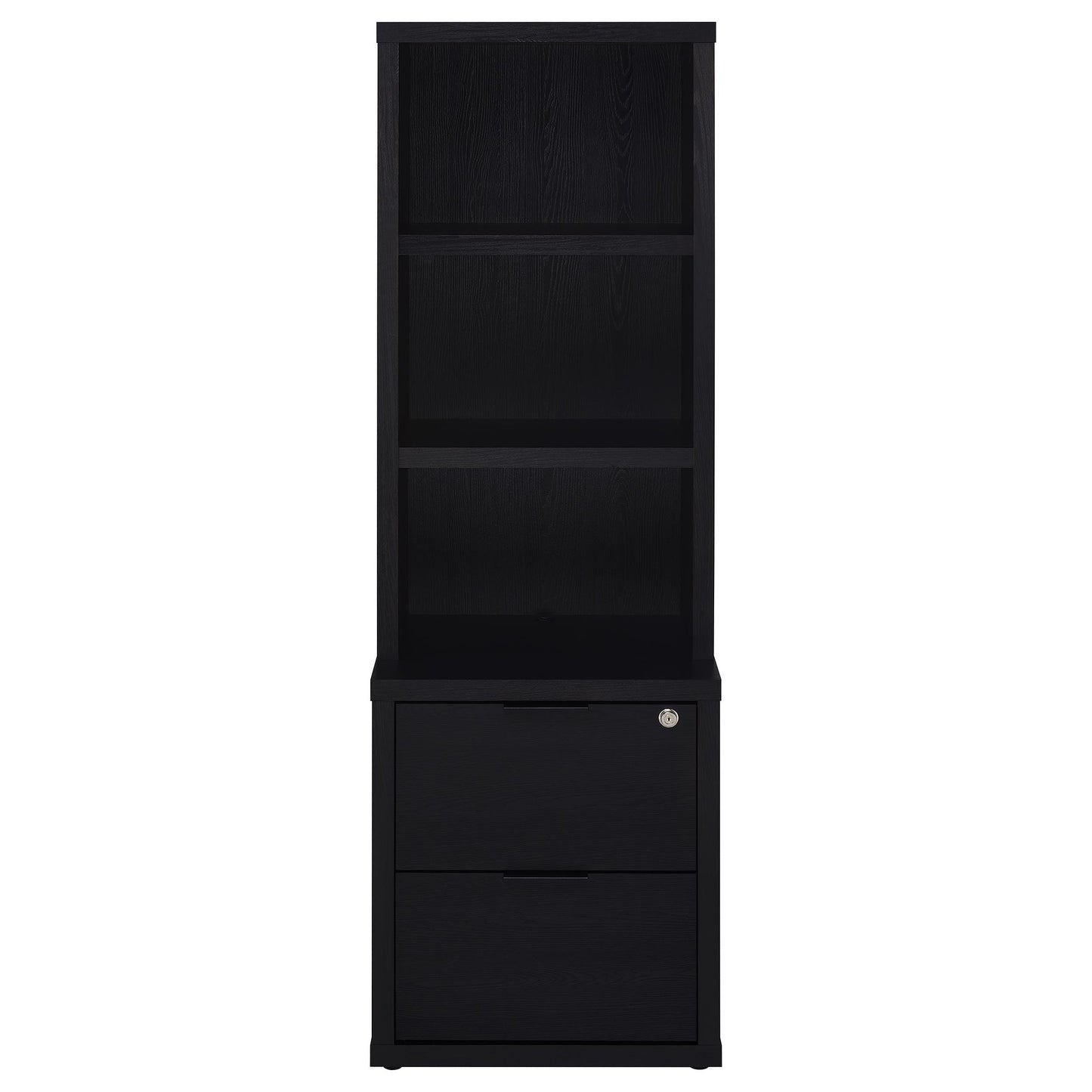 Coaster Home Furnishings Westpark 3-Piece Wall Unit Bookcase Set with USB Black 802703-S3