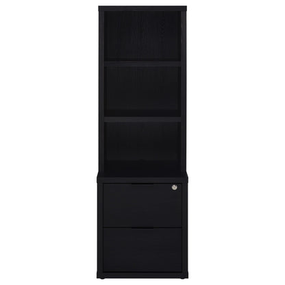 Coaster Home Furnishings Westpark 3-Piece Wall Unit Bookcase Set with USB Black 802703-S3