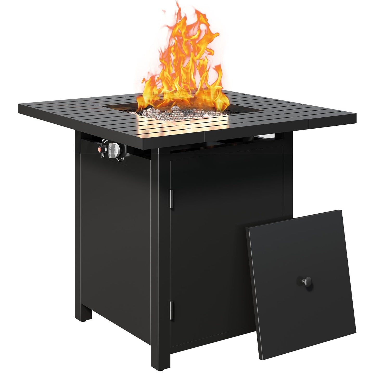 Wisteria Lane 30" Propane Fire Pit Table, 50,000 BTU Gas Fire Pit for Outside, Outdoor Fire Pit with CSA Certification for Backyard Balcony Garden Patio Deck