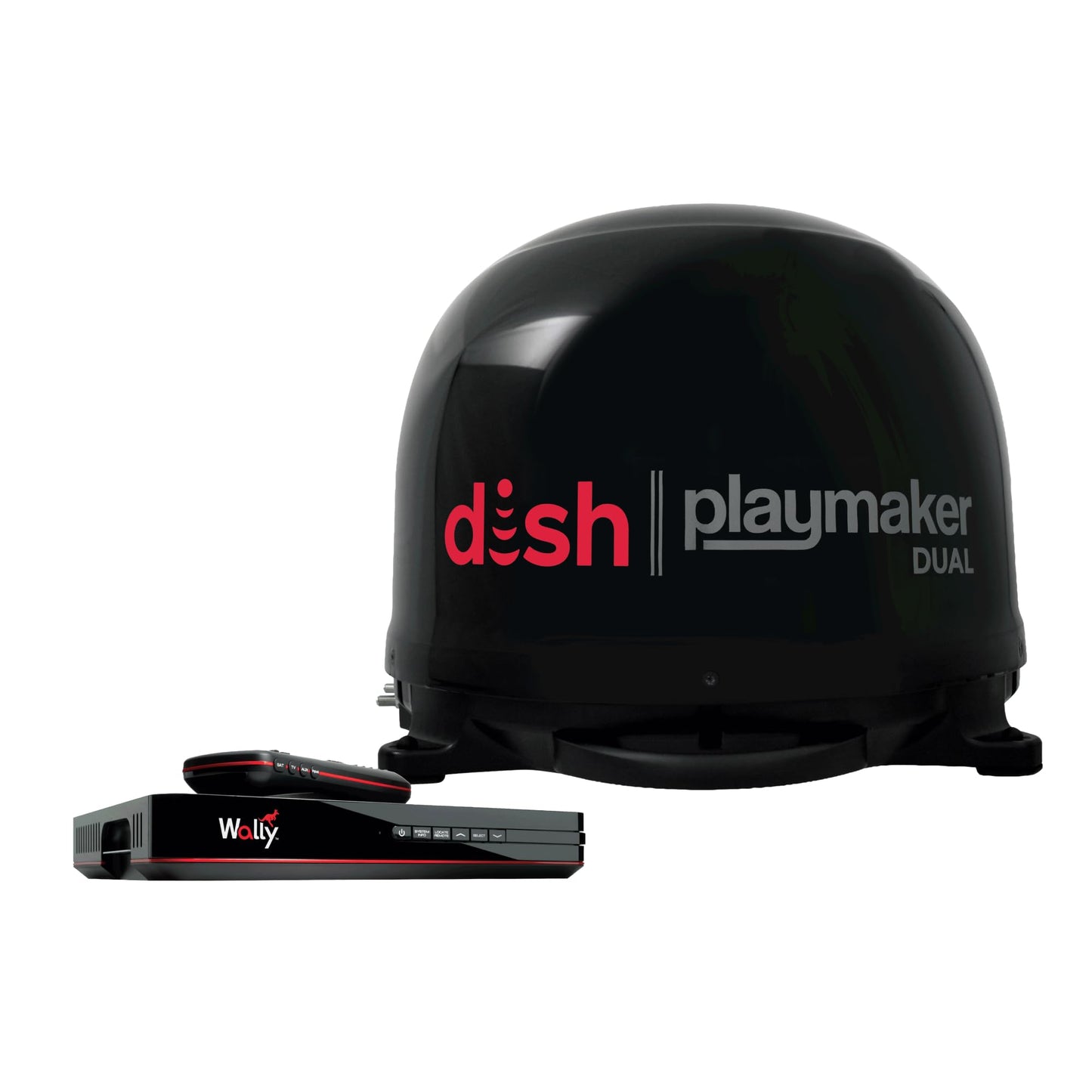 Winegard PL8035R Dish Playmaker Dual with Receiver - Automatic Satellite Antenna W/Dual Receiver Support for PL-70LR - RV, Camping, Tailgating, Outdoor, TV Connectivity - Outdoor