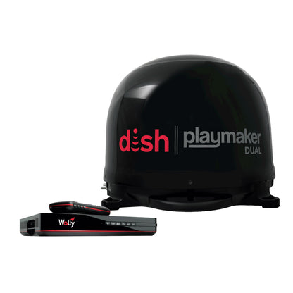 Winegard PL8035R Dish Playmaker Dual with Receiver - Automatic Satellite Antenna W/Dual Receiver Support for PL-70LR - RV, Camping, Tailgating, Outdoor, TV Connectivity - Outdoor