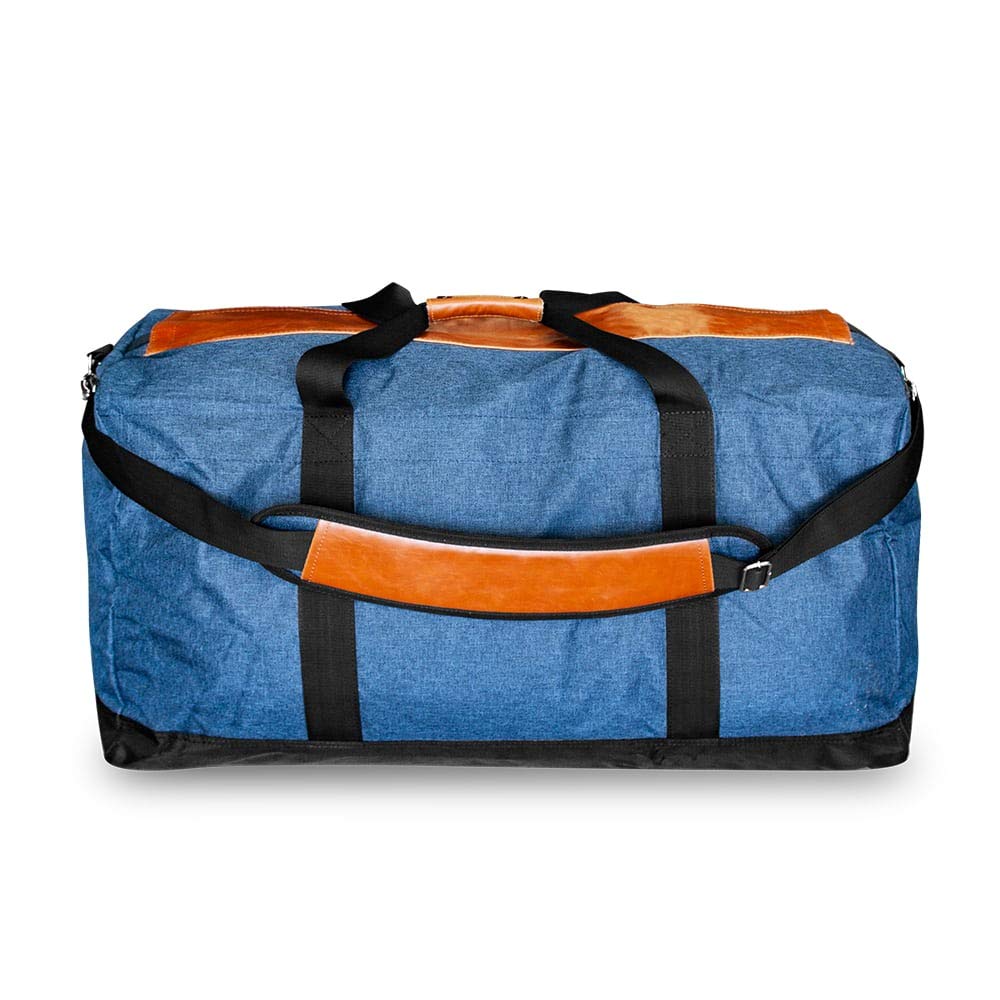Skunk Large Duffle "Midnight Express XL" - Smell Proof - Water Proof (Navy/Leather)