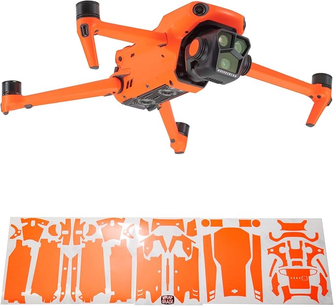 WRAPGRADE Skin Compatible with DJI Mavic 3 Pro (NEON Orange)