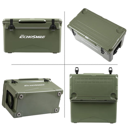 EchoSmile 25/30/35/40/60/75 Quart Rotomolded Cooler, Built to Stand up to The Rigors of The Journey