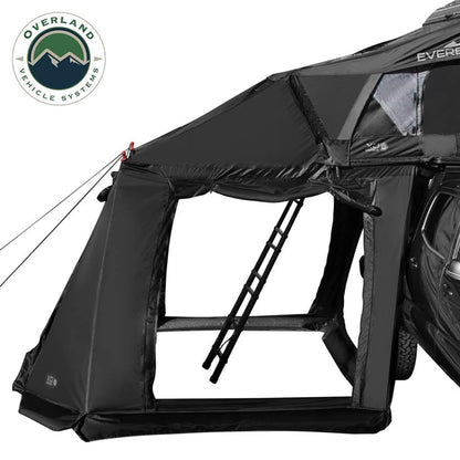 Overland Vehicle Systems XD Everest Annex Room Roof Top Tent Extension - Black Body Grey Trim (XD Everest Annex Room 2 Person)