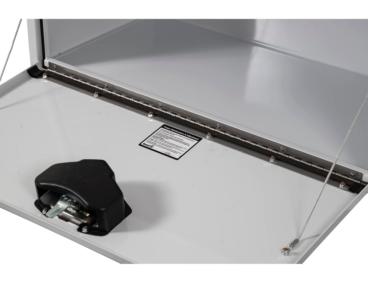 Buyers Products 1703400 White Steel Underbody Truck Tool Box, 14 x 16 x 24, Made in USA, 14 Ga Steel, Locking Stainless Latch, Weather-Resistant, Powder-Coated, Secure Storage for Work Trucks