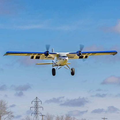 E-flite RC Airplane Twin Timber 1.6m BNF Basic Transmitter Battery and Charger Not Included with AS3X and Safe Select EFL23850 Airplanes B&ampF Electric