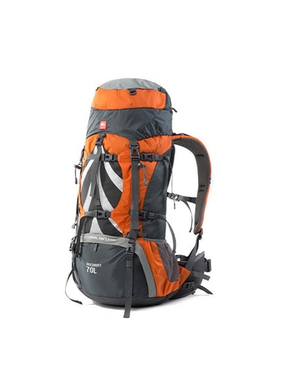 Naturehike 70+5L Hiking Backpack with Rain cover, Waterproof Lightweight Camping Backpack for Men & Women, Travel (Orange)