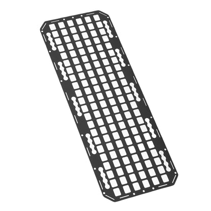 aqxreight Truck Bed Molle Panel, Aluminum Truck Side Storage Organizer Rack for L Track High Hardness Metal Side Bed Cargo Gear Holder with Sandblasted Finish Easy Install Utility Mount