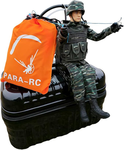 2.4G RC Paraglider with 1.8m Wingspan Nylon Canopy High-Altitude Stunt Flight Paraglider with Foldable Canopy 30 Mins Flight Time Ideal Gift for Outdoor Adventurer (RTF/Random Color)