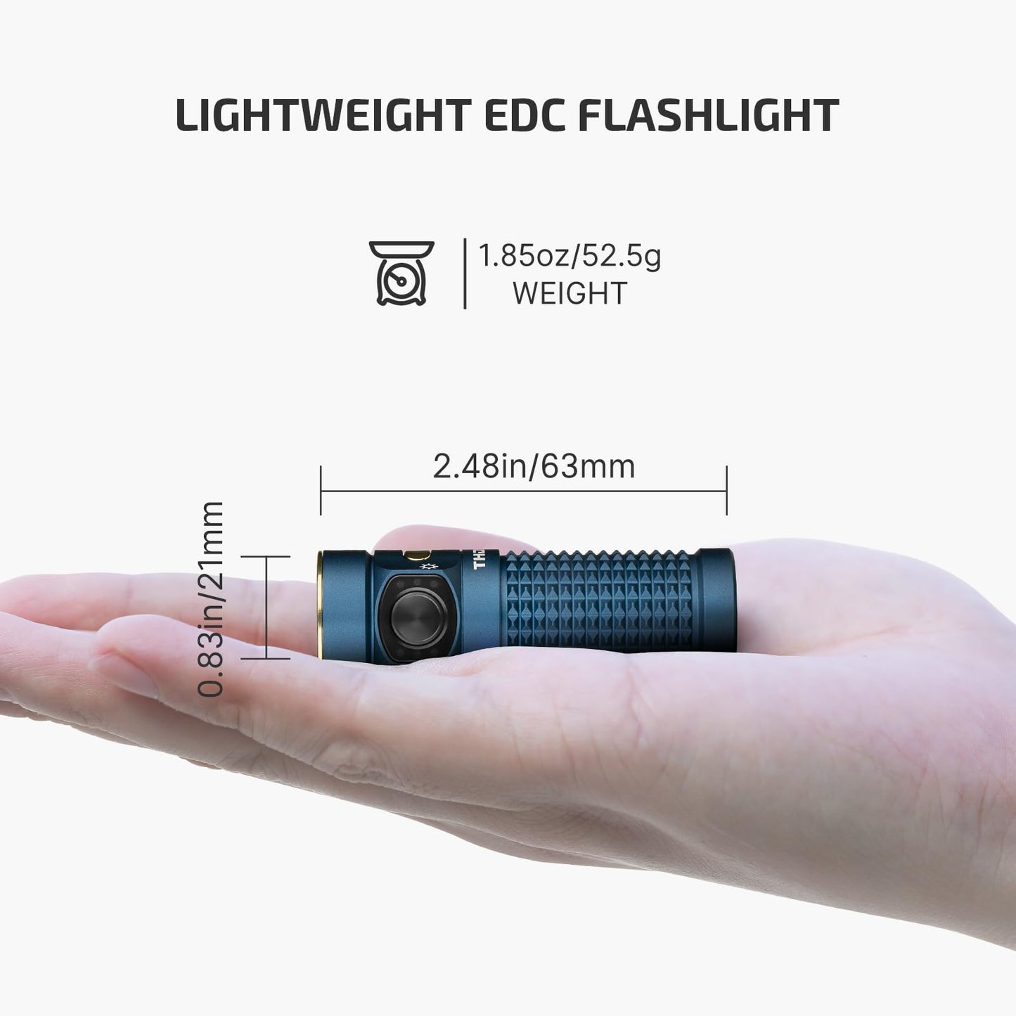 OLIGHT Baton4 Premium Edition EDC Flashlights 1300 Lumens with Type-C Charging Box, Powered by Rechargeable Battery, Small Bright Light IPX8 Waterproof for Emergencies, Outdoors (Guidance)