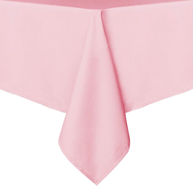 sancua Rectangle Tablecloth - 54 x 120 Inch - Stain and Wrinkle Resistant Washable Polyester Table Cloth, Decorative Fabric Table Cover for Dining Tables, Buffet Parties and Camping, Pink