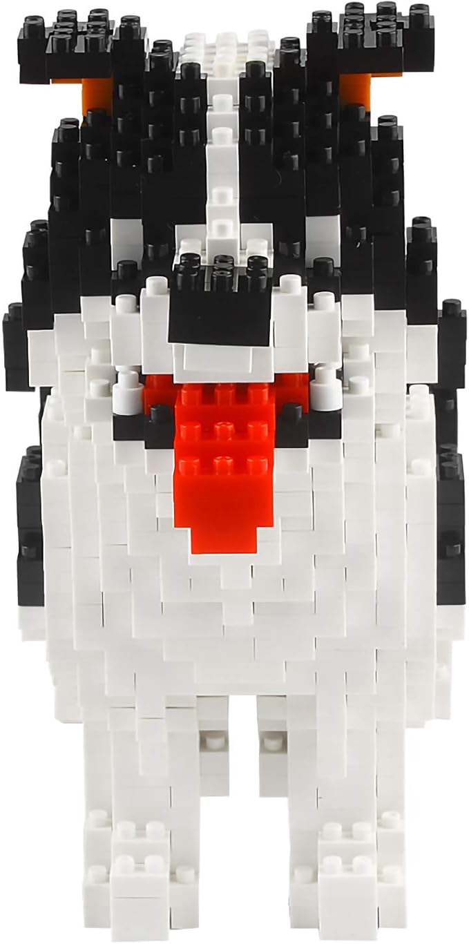 Larcele Micro Dog Building Blocks Set Pet Mini Building Toy Bricks Kit950 Pieces KLJM-02 (Border Collie)
