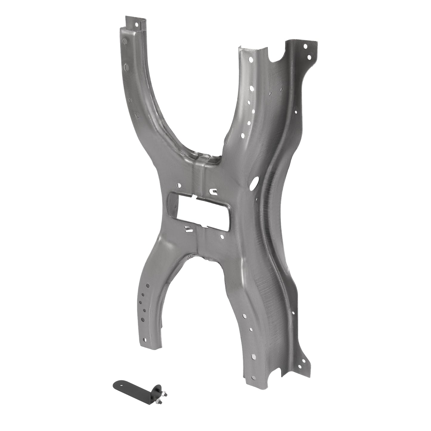 ALMULOO Spare Tire Frame Crossmember Compatible with 1999-2004 Ford F-250 F-350 Steel Spare Tire Carrier Support, Raw Finish