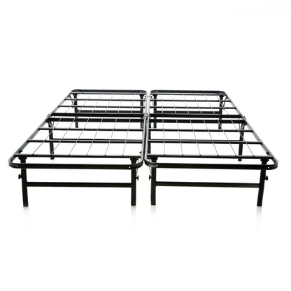STRUCTURES Foldable Bed Base - Platform Bed Frame and Box Spring in One - Strong and Sturdy Support - Quiet Noise Free - Quick, Easy Setup - Twin XL