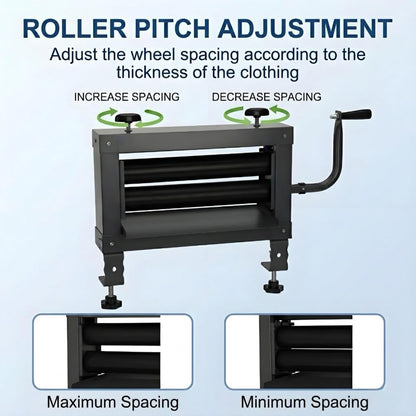 Upgraded Clothes Wringer – Adjustable Hand Crank Laundry Wringer, Heavy Duty Portable for Multi-Scene Use: Towels, Chamois, Off-Grid, RV Camping & Emergency, Dual Knob Design for Easier Operation