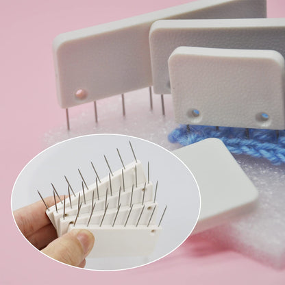 LAMXD 8 Pins Knit Blocking Pins Kit,Knit Blocking Combs – 32 Combs for Blocking Knitting, Crochet, Lace or Needlework Projects – for use with Blocking Mats for Knitting Mat…