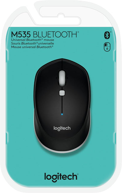 Logitech M535 Bluetooth Mouse, Gray - Black, Discontinued
