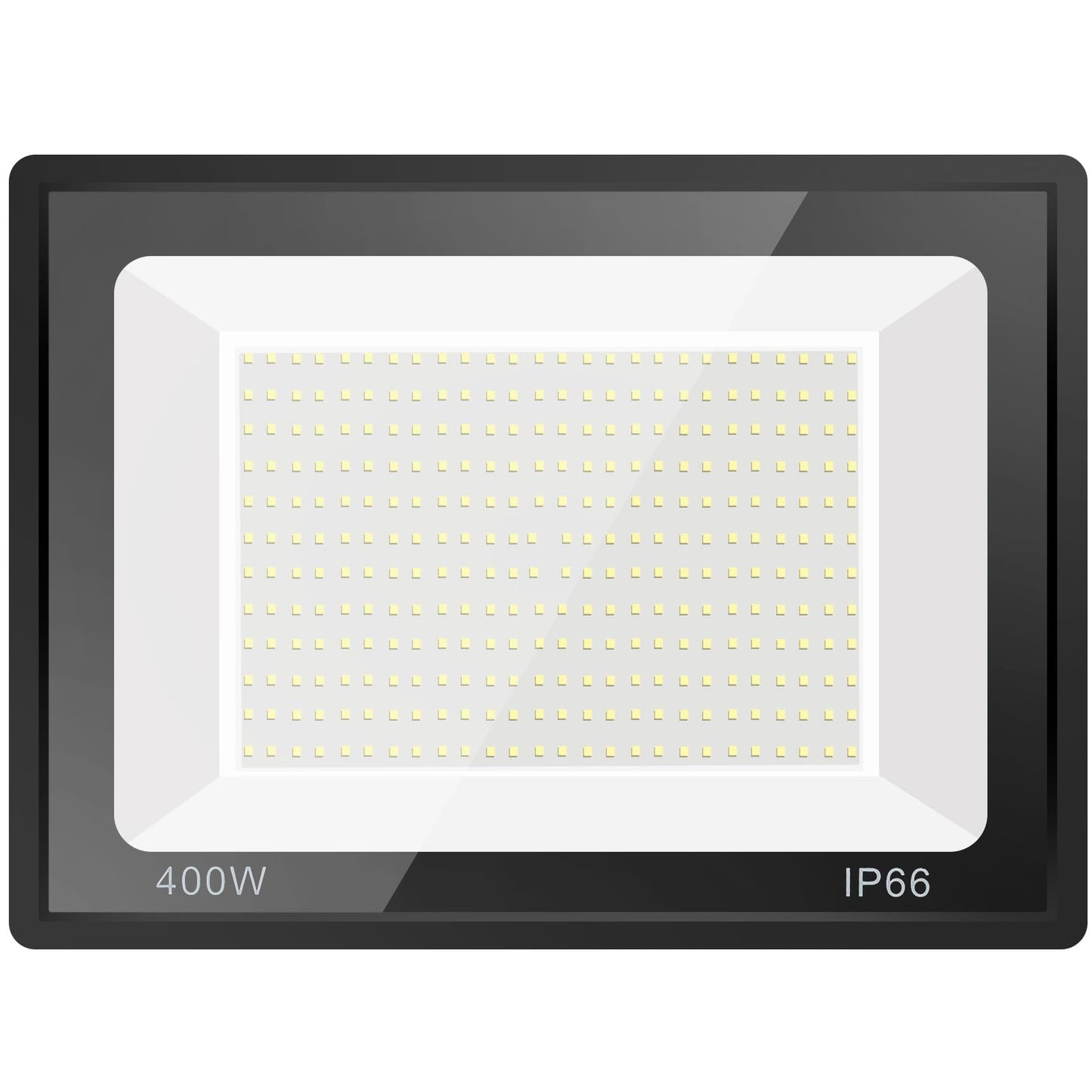Gopretty 400W LED Flood Light Bulbs 2 Pack, Outdoor Waterproof IP66, 40000LM Super Bright, 6000K Daylight White, Exteriores Security Floodlights for Yard, Court, Garage, Stadium
