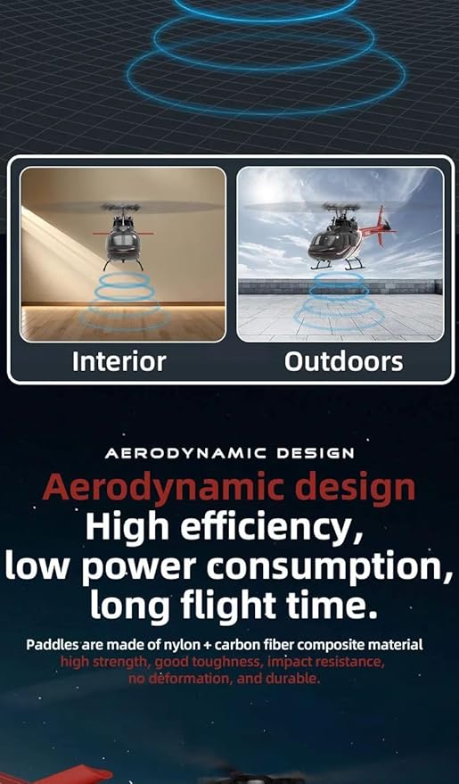Hanll YUXIANG F08 Bell 206 RC Helicopter for Adults 1/27 2.4G 6CH Brushless Direct-Drive 6G Flybarless RC Helicopter with 6-Axis Gyro Optical Flow Positioning RTF/ 3 Battery