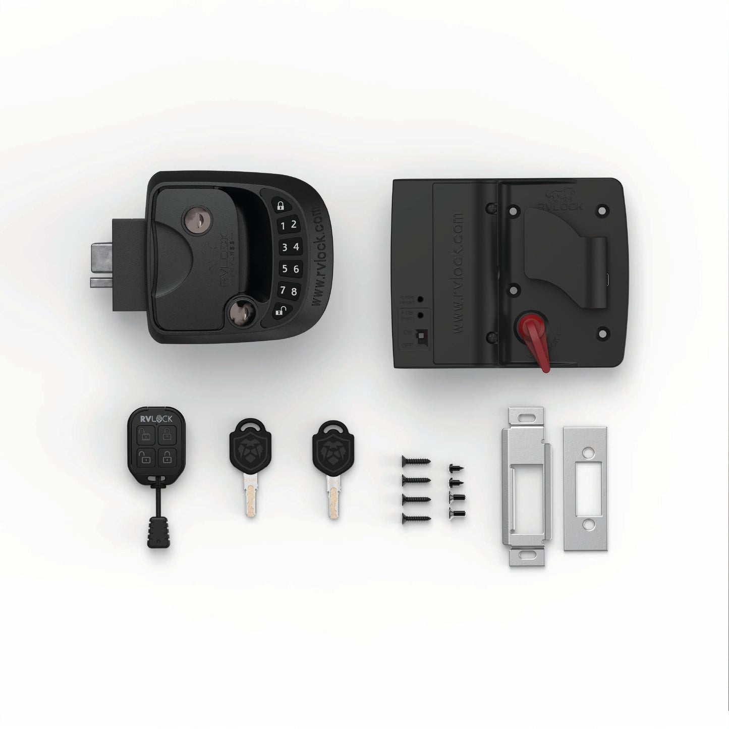 RVLOCK Compact RV Lock Keyless Entry, Secure Replacement for Camper Latch, Great RV Door Lock Replacement for Trailers with Patented Security Technology
