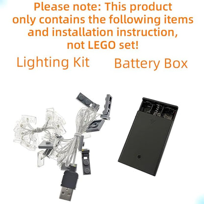Upgraded Version Light Kit for Architecture London Skyline Collection Compatible with Lego 21034 Landmark Building Bricks Model (Model Set Not Included)