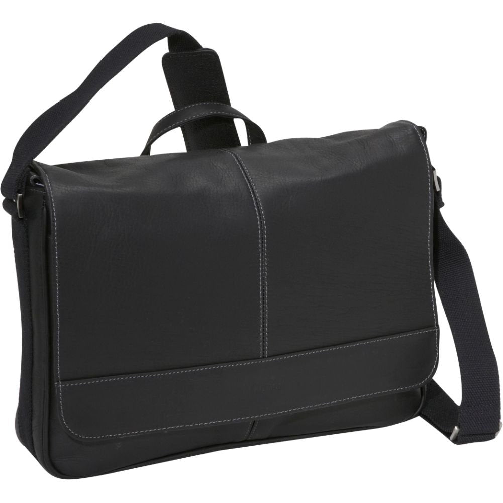Kenneth Cole Reaction Risky Business Messenger Full-Grain Colombian Leather Crossbody Laptop Case & Tablet Day Bag