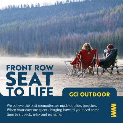 GCI Outdoor Puff Rocker Chair - Comfortable Folding Design | Navy Color for Relaxation